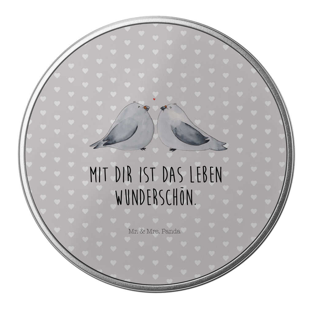 Blechdose rund Turteltauben Liebe Metalldose, Keksdose, Dose, Vorratsdose, Geschenkbox, Liebe, Partner, Freund, Freundin, Ehemann, Ehefrau, Heiraten, Verlobung, Heiratsantrag, Liebesgeschenk, Jahrestag, Hocheitstag, Turteltauben, Turteltäubchen, Tauben, Verliebt, Verlobt, Verheiratet, Geschenk Freundin, Geschenk Freund, Liebesbeweis, Hochzeitstag, Geschenk Hochzeit