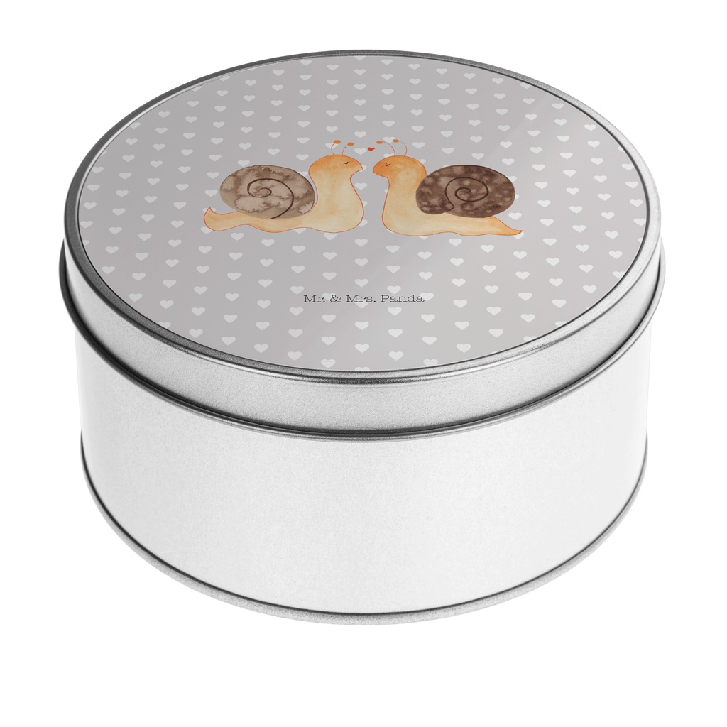 Blechdose rund Schnecken Liebe Metalldose, Keksdose, Dose, Vorratsdose, Geschenkbox, Liebe, Partner, Freund, Freundin, Ehemann, Ehefrau, Heiraten, Verlobung, Heiratsantrag, Liebesgeschenk, Jahrestag, Hocheitstag