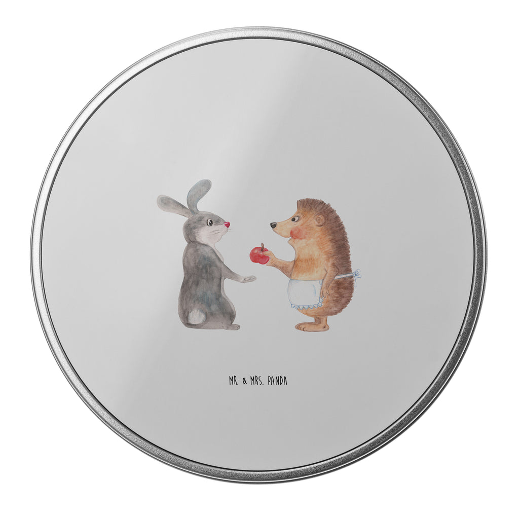 Blechdose rund Liebe ist nie ohne Schmerz Metalldose, Keksdose, Dose, Vorratsdose, Geschenkbox, Tiermotive, Gute Laune, lustige Sprüche, Tiere, Igel und Hase, Igel, Hase, Liebe Spruch, Liebeskummer Geschenk, Herzschmerz, Trösten, Trennungsschmerz, Spruch romantisch