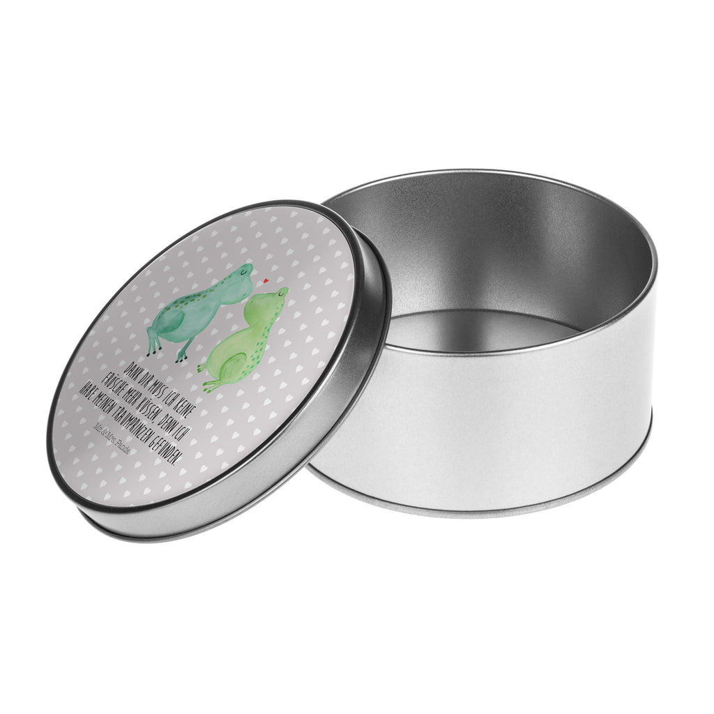 Blechdose rund Frosch Liebe Metalldose, Keksdose, Dose, Vorratsdose, Geschenkbox, Liebe, Partner, Freund, Freundin, Ehemann, Ehefrau, Heiraten, Verlobung, Heiratsantrag, Liebesgeschenk, Jahrestag, Hocheitstag, Verliebt, Verlobt, Verheiratet, Geschenk Freundin, Geschenk Freund, Liebesbeweis, Hochzeitstag, Geschenk Hochzeit, Frosch, Frösche, Froschkönig, Fröschchen
