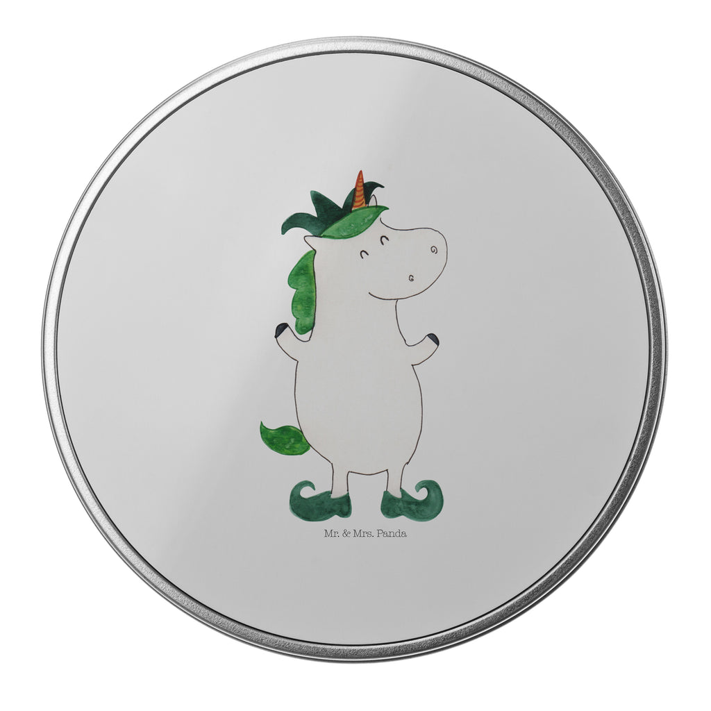 Blechdose rund Einhorn Joker Metalldose, Keksdose, Dose, Vorratsdose, Geschenkbox, Einhorn, Einhörner, Einhorn Deko, Pegasus, Unicorn, Hofnarr, Kasper, Gaukler, Mittelalter