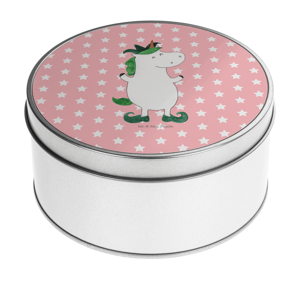 Blechdose rund Einhorn Joker Metalldose, Keksdose, Dose, Vorratsdose, Geschenkbox, Einhorn, Einhörner, Einhorn Deko, Pegasus, Unicorn, Hofnarr, Kasper, Gaukler, Mittelalter