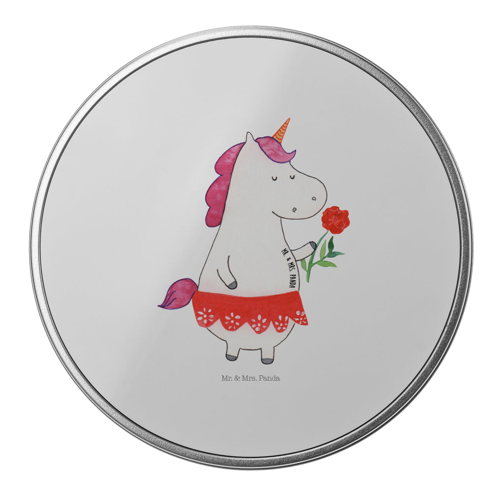 Blechdose rund Einhorn Dame Metalldose, Keksdose, Dose, Vorratsdose, Geschenkbox, Einhorn, Einhörner, Einhorn Deko, Pegasus, Unicorn, Dame, Lady, feine Dame, Freundin, Frau, Bachelor, Bachelorette, Abfuhr, Schluss machen, Trennung