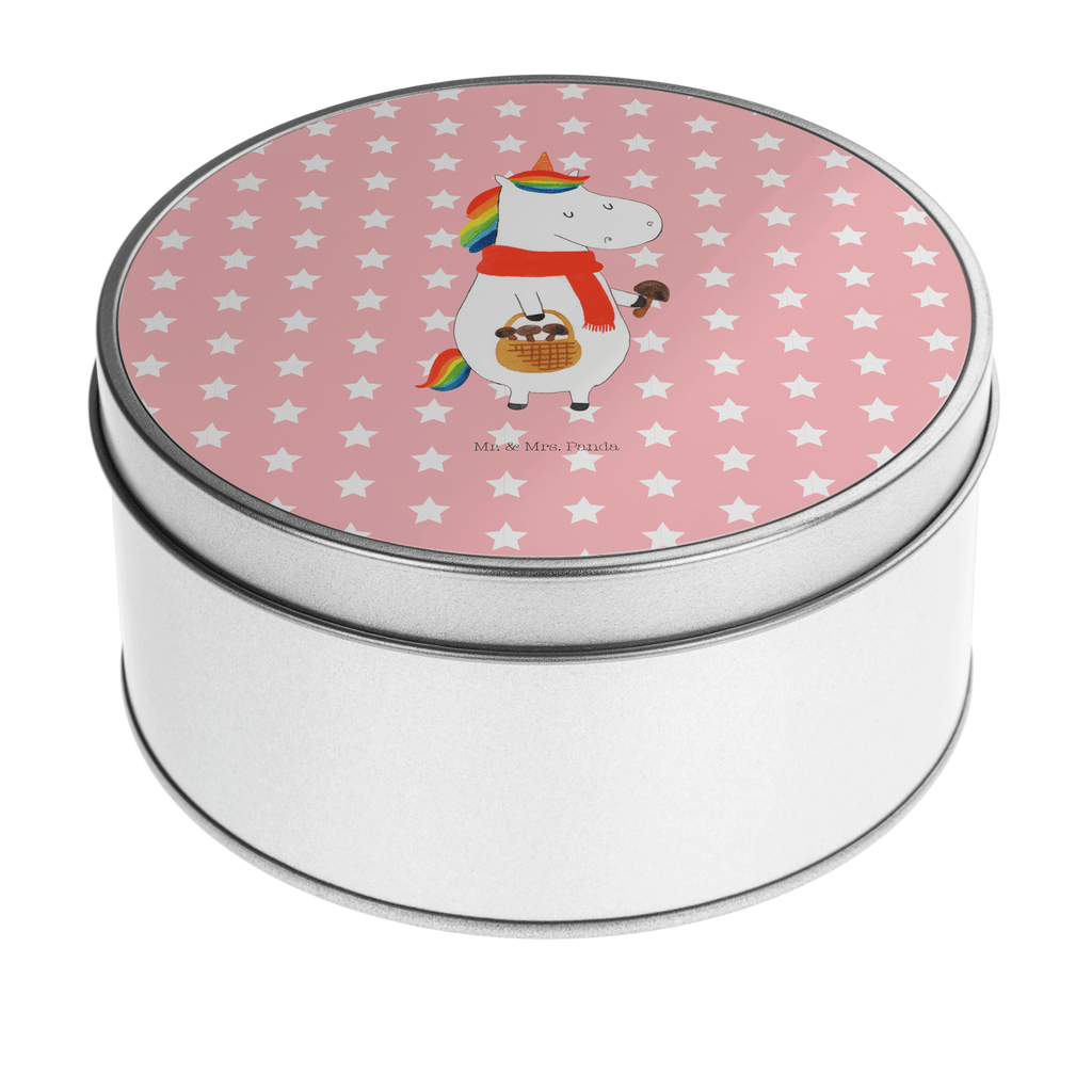 Blechdose rund Einhorn Pilz Metalldose, Keksdose, Dose, Vorratsdose, Geschenkbox, Einhorn, Einhörner, Einhorn Deko, Pegasus, Unicorn, Pilze, Pilzsammler, Motivation, Spruch, Liebeskummer