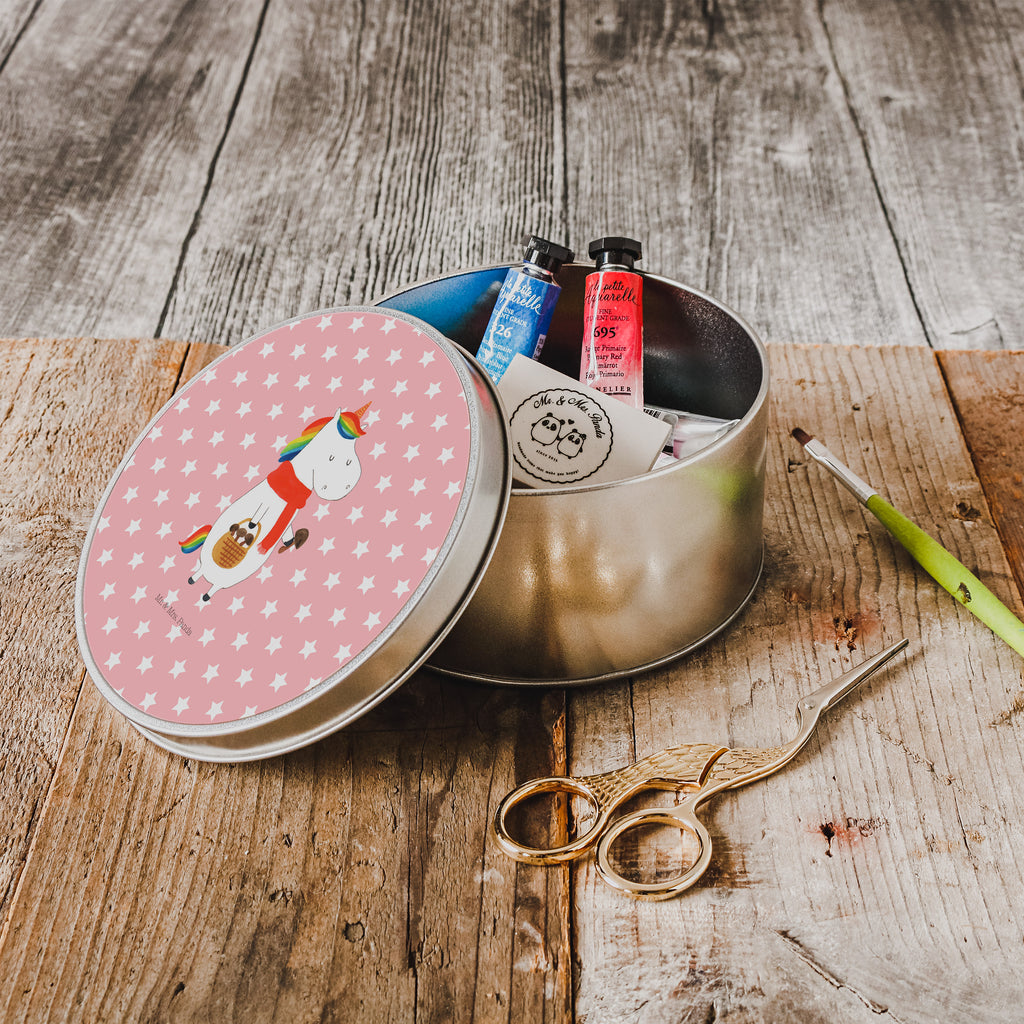 Blechdose rund Einhorn Pilz Metalldose, Keksdose, Dose, Vorratsdose, Geschenkbox, Einhorn, Einhörner, Einhorn Deko, Pegasus, Unicorn, Pilze, Pilzsammler, Motivation, Spruch, Liebeskummer