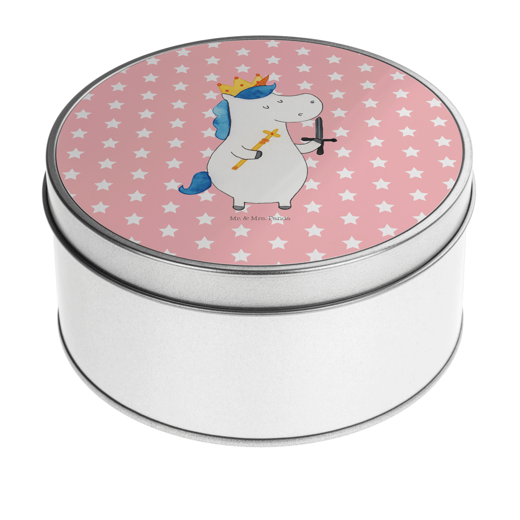 Blechdose rund Einhorn König mit Schwert Metalldose, Keksdose, Dose, Vorratsdose, Geschenkbox, Einhorn, Einhörner, Einhorn Deko, Pegasus, Unicorn, König, Ritter, Mittelalter