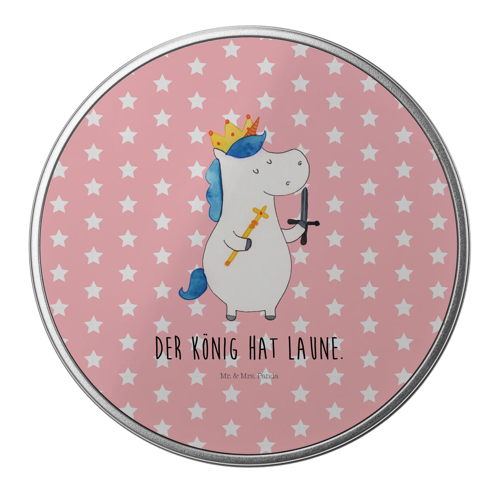 Blechdose rund Einhorn König mit Schwert Metalldose, Keksdose, Dose, Vorratsdose, Geschenkbox, Einhorn, Einhörner, Einhorn Deko, Pegasus, Unicorn, König, Ritter, Mittelalter