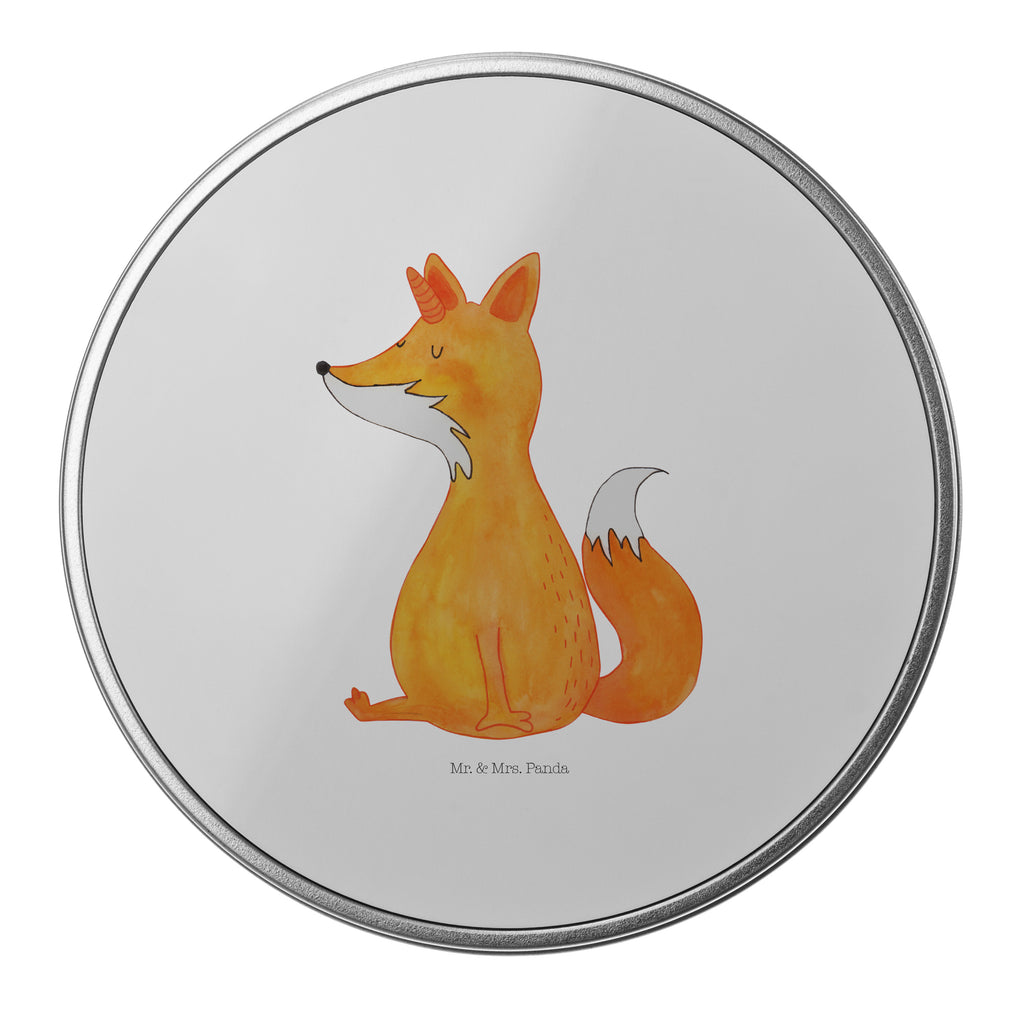 Blechdose rund Fuchshörnchen Metalldose, Keksdose, Dose, Vorratsdose, Geschenkbox, Einhorn, Einhörner, Einhorn Deko, Pegasus, Unicorn, Fuchs, Unicorns, Fuchshörnchen, Fuchshorn, Foxycorn, Füchse
