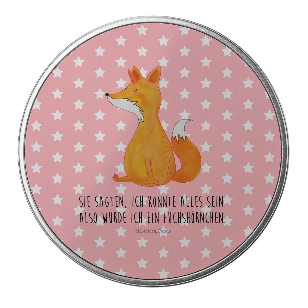 Blechdose rund Fuchshörnchen Metalldose, Keksdose, Dose, Vorratsdose, Geschenkbox, Einhorn, Einhörner, Einhorn Deko, Pegasus, Unicorn, Fuchs, Unicorns, Fuchshörnchen, Fuchshorn, Foxycorn, Füchse