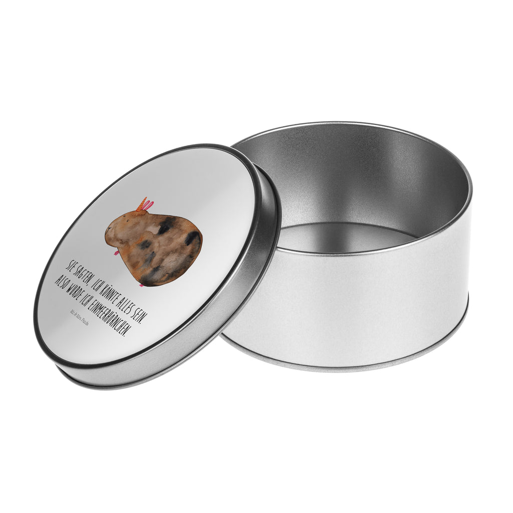 Blechdose rund Meerhörnchen Metalldose, Keksdose, Dose, Vorratsdose, Geschenkbox, Einhorn, Einhörner, Einhorn Deko, Pegasus, Unicorn, Meerhörnchen, Meericorn, Meerschwein, Meerschweinchen