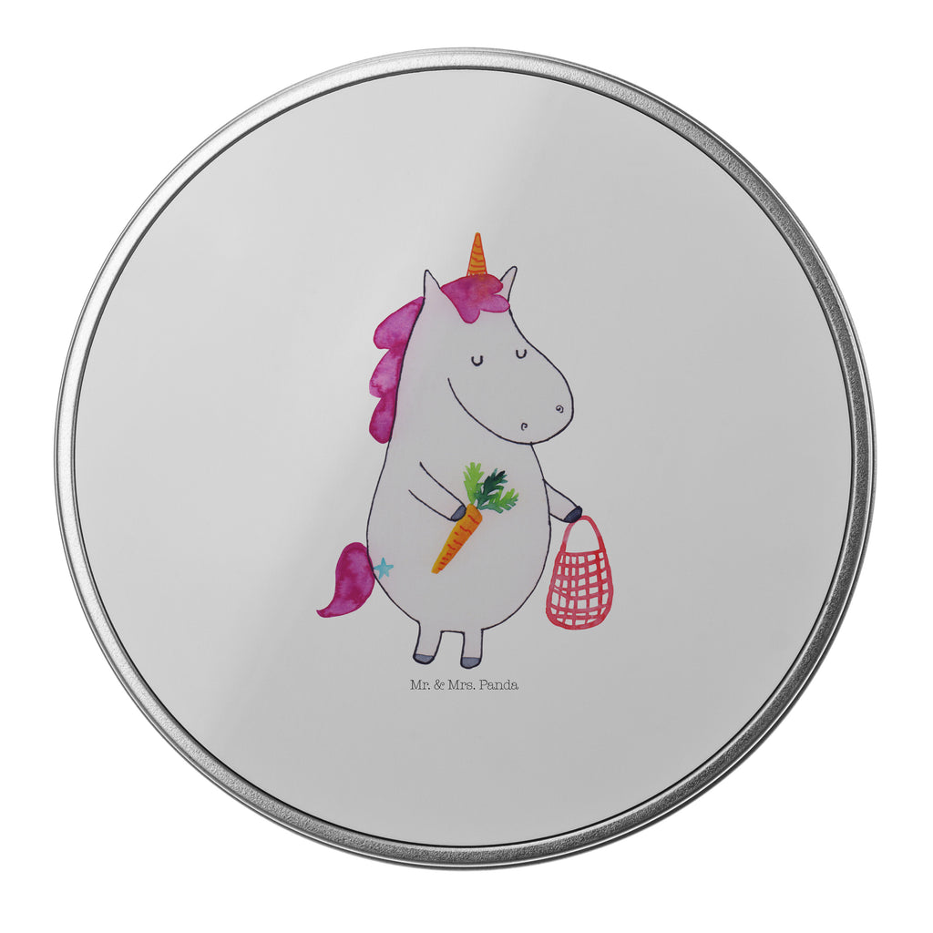Blechdose rund Einhorn Vegan Metalldose, Keksdose, Dose, Vorratsdose, Geschenkbox, Einhorn, Einhörner, Einhorn Deko, Pegasus, Unicorn, vegan, Gesund leben, Vegetariar, Rohkost, Gesund essen, Veganismus, Veganer
