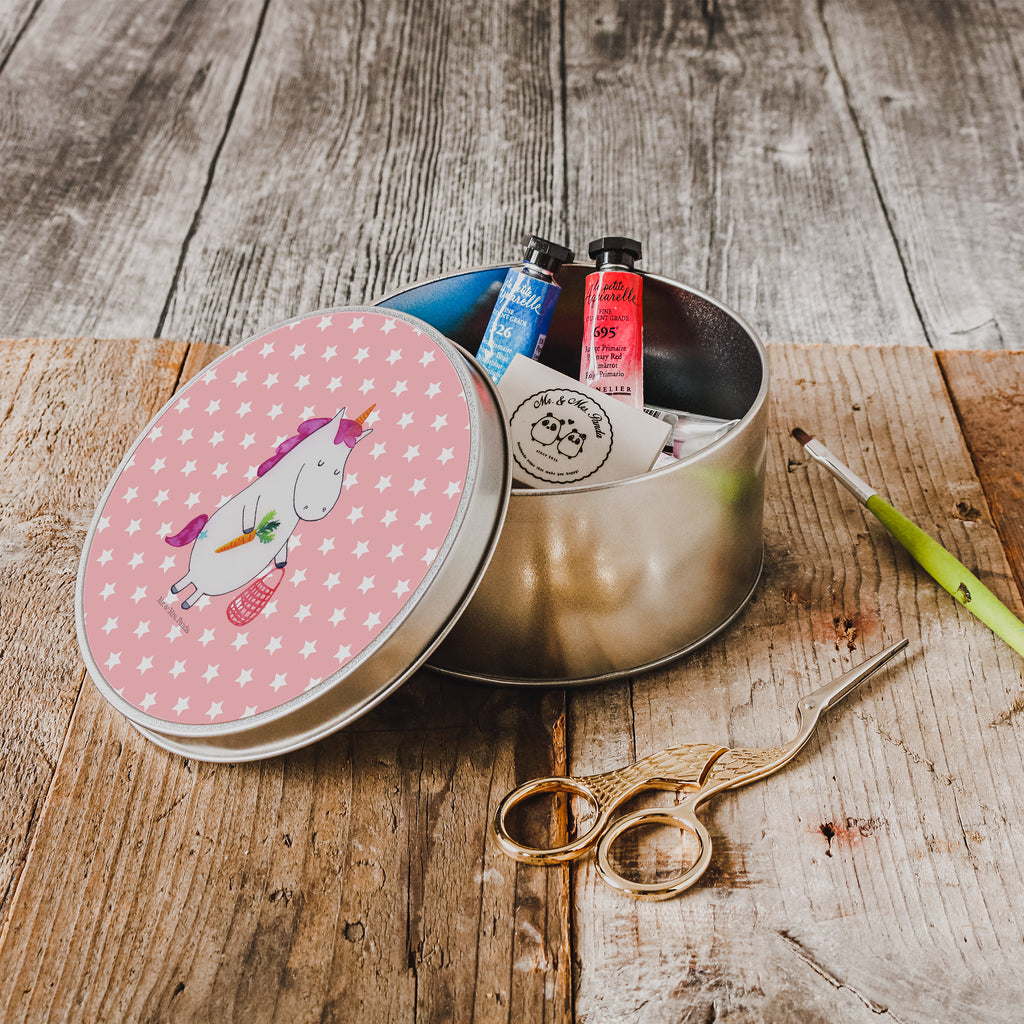 Blechdose rund Einhorn Vegan Metalldose, Keksdose, Dose, Vorratsdose, Geschenkbox, Einhorn, Einhörner, Einhorn Deko, Pegasus, Unicorn, vegan, Gesund leben, Vegetariar, Rohkost, Gesund essen, Veganismus, Veganer