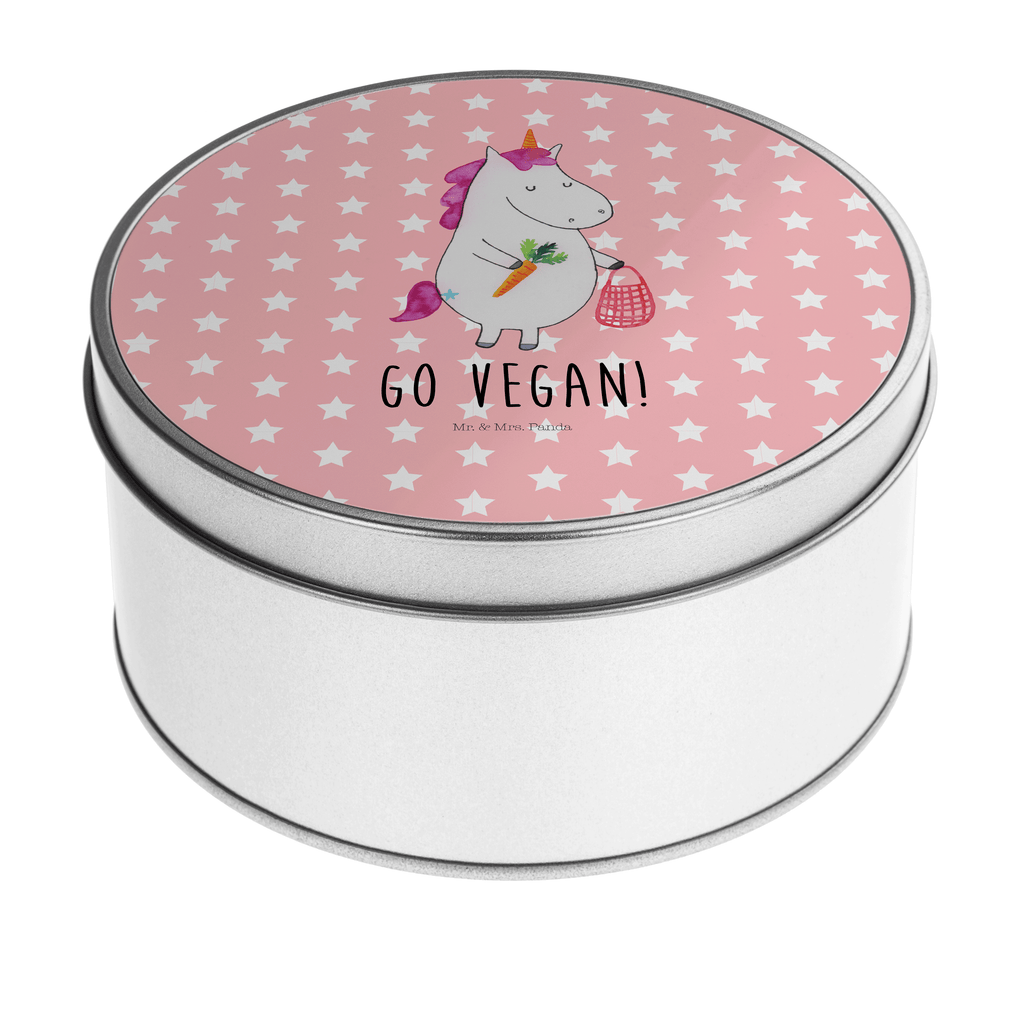 Blechdose rund Einhorn Vegan Metalldose, Keksdose, Dose, Vorratsdose, Geschenkbox, Einhorn, Einhörner, Einhorn Deko, Pegasus, Unicorn, vegan, Gesund leben, Vegetariar, Rohkost, Gesund essen, Veganismus, Veganer