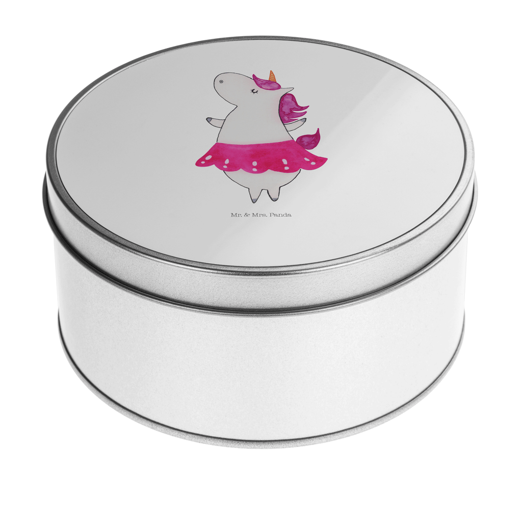 Blechdose rund Einhorn Ballerina Metalldose, Keksdose, Dose, Vorratsdose, Geschenkbox, Einhorn, Einhörner, Einhorn Deko, Pegasus, Unicorn, Tanzen, Ballerina, Party, Wohnung, Spaß, Feiern, Geburtstag, Tänzerin, Lebenslust, Lebensfreude