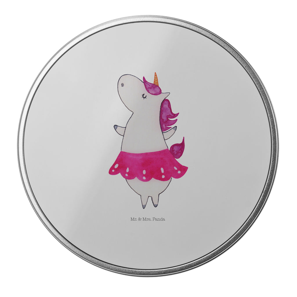 Blechdose rund Einhorn Ballerina Metalldose, Keksdose, Dose, Vorratsdose, Geschenkbox, Einhorn, Einhörner, Einhorn Deko, Pegasus, Unicorn, Tanzen, Ballerina, Party, Wohnung, Spaß, Feiern, Geburtstag, Tänzerin, Lebenslust, Lebensfreude