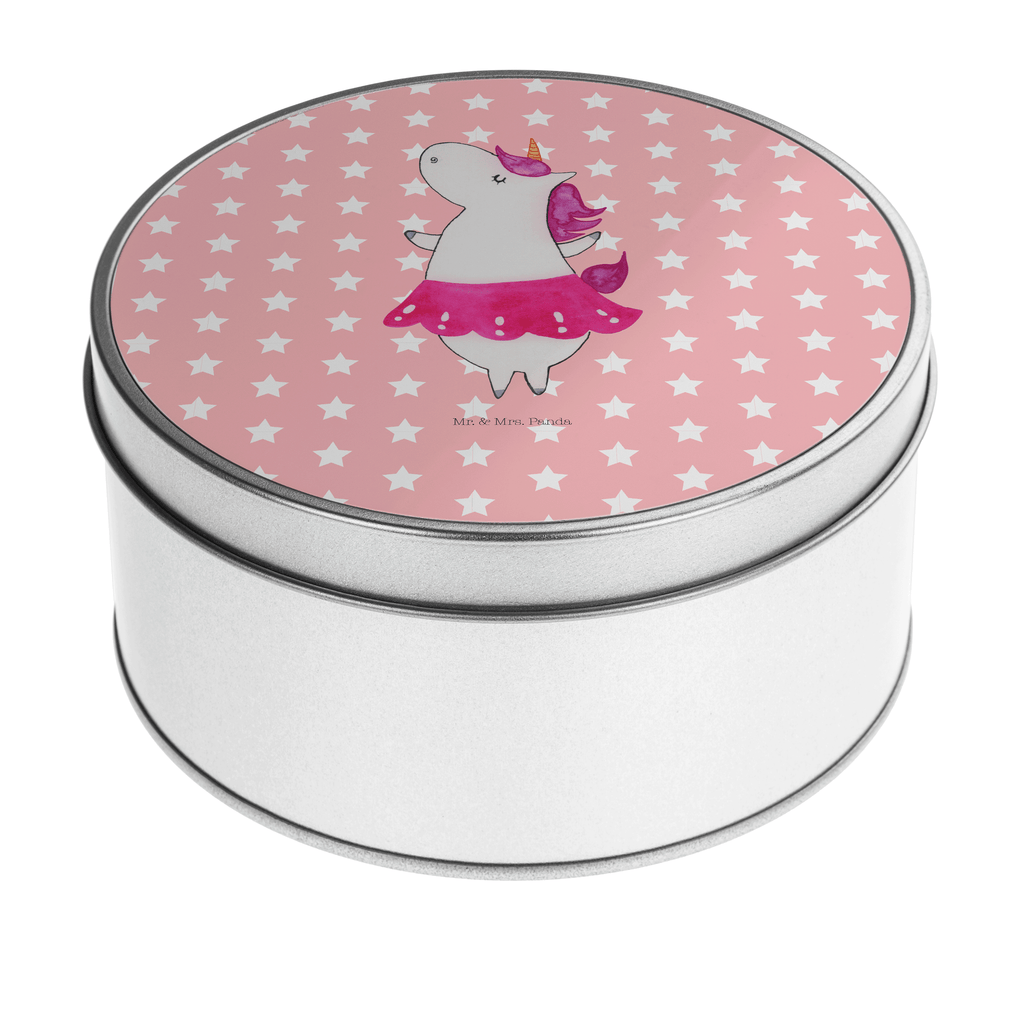 Blechdose rund Einhorn Ballerina Metalldose, Keksdose, Dose, Vorratsdose, Geschenkbox, Einhorn, Einhörner, Einhorn Deko, Pegasus, Unicorn, Tanzen, Ballerina, Party, Wohnung, Spaß, Feiern, Geburtstag, Tänzerin, Lebenslust, Lebensfreude
