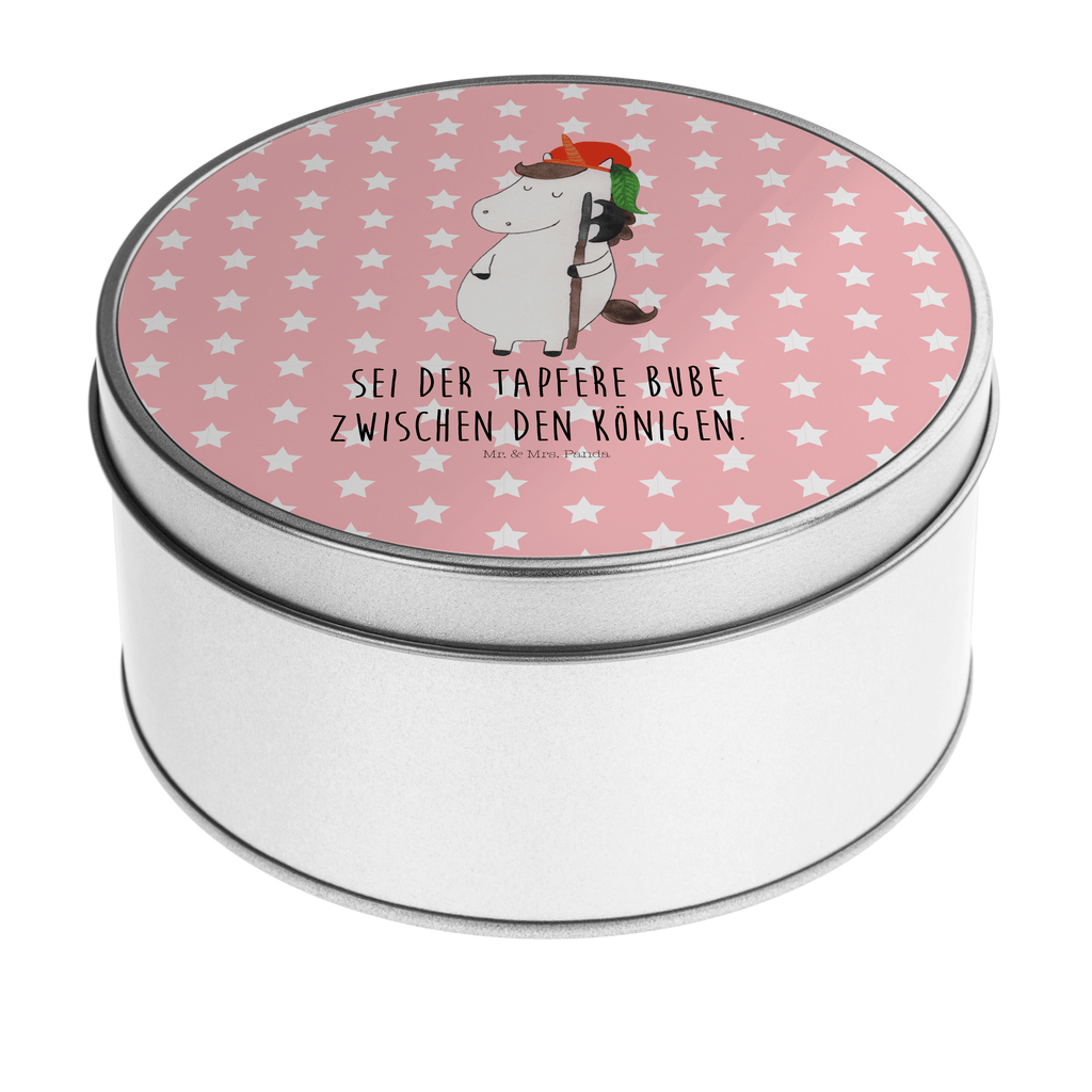 Blechdose rund Einhorn Bube Metalldose, Keksdose, Dose, Vorratsdose, Geschenkbox, Einhorn, Einhörner, Einhorn Deko, Pegasus, Unicorn, Bube, Mittelalter