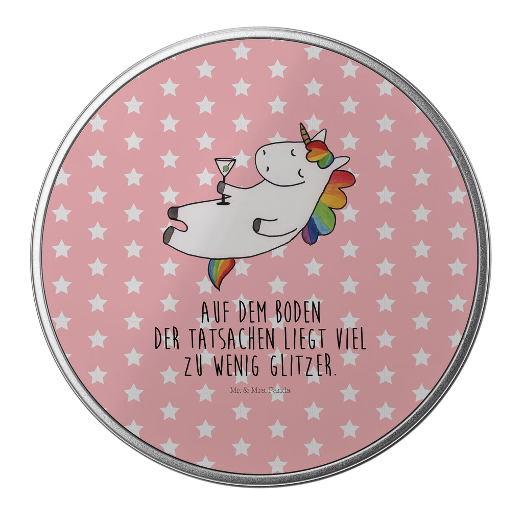 Blechdose rund Einhorn Cocktail Metalldose, Keksdose, Dose, Vorratsdose, Geschenkbox, Einhorn, Einhörner, Einhorn Deko, Pegasus, Unicorn, Party, Spaß, Feiern, Caipirinha, Rum, Cuba Libre, Sekt, Freundin, Geburtstag, lustig, witzig, Spruch, Glitzer