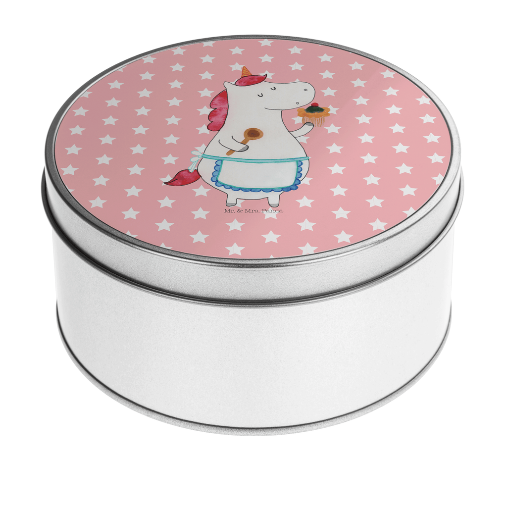 Blechdose rund Einhorn Küchenfee Metalldose, Keksdose, Dose, Vorratsdose, Geschenkbox, Einhorn, Einhörner, Einhorn Deko, Pegasus, Unicorn, backen, Muffin, Motivation, Träumer, träumen, Bäckerin, Hobbykoch, Koch, Torte, Kuchen