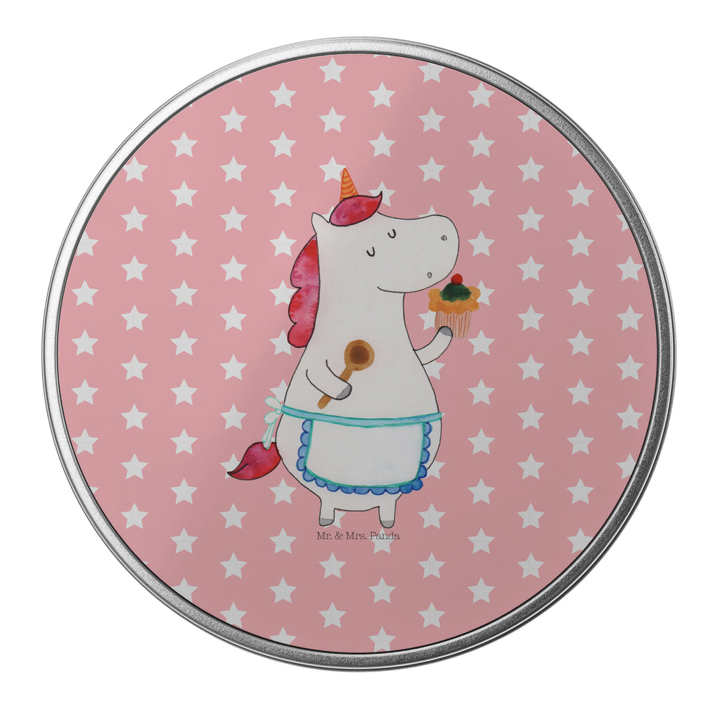 Blechdose rund Einhorn Küchenfee Metalldose, Keksdose, Dose, Vorratsdose, Geschenkbox, Einhorn, Einhörner, Einhorn Deko, Pegasus, Unicorn, backen, Muffin, Motivation, Träumer, träumen, Bäckerin, Hobbykoch, Koch, Torte, Kuchen