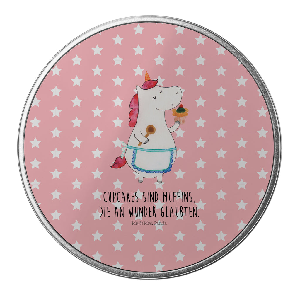 Blechdose rund Einhorn Küchenfee Metalldose, Keksdose, Dose, Vorratsdose, Geschenkbox, Einhorn, Einhörner, Einhorn Deko, Pegasus, Unicorn, backen, Muffin, Motivation, Träumer, träumen, Bäckerin, Hobbykoch, Koch, Torte, Kuchen