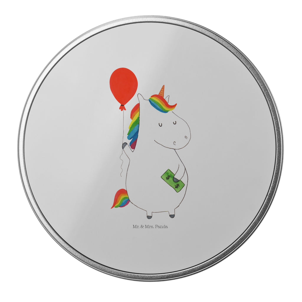 Blechdose rund Einhorn Luftballon Metalldose, Keksdose, Dose, Vorratsdose, Geschenkbox, Einhorn, Einhörner, Einhorn Deko, Pegasus, Unicorn, Luftballon, Geld, Lebenslust, Freude, Geschenk, Freundin