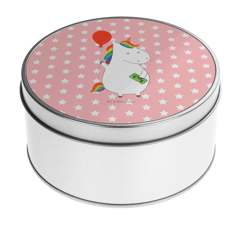 Blechdose rund Einhorn Luftballon Metalldose, Keksdose, Dose, Vorratsdose, Geschenkbox, Einhorn, Einhörner, Einhorn Deko, Pegasus, Unicorn, Luftballon, Geld, Lebenslust, Freude, Geschenk, Freundin