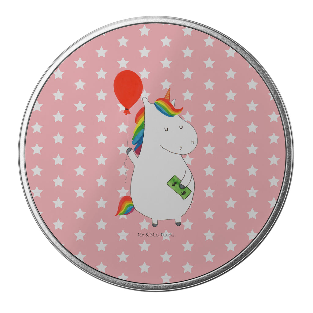 Blechdose rund Einhorn Luftballon Metalldose, Keksdose, Dose, Vorratsdose, Geschenkbox, Einhorn, Einhörner, Einhorn Deko, Pegasus, Unicorn, Luftballon, Geld, Lebenslust, Freude, Geschenk, Freundin