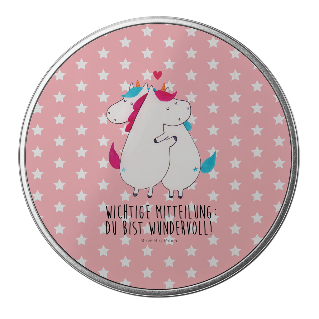 Blechdose rund Einhorn Mitteilung Metalldose, Keksdose, Dose, Vorratsdose, Geschenkbox, Einhorn, Einhörner, Einhorn Deko, Pegasus, Unicorn, Valentinstag, Valentine, Liebe, Geschenk, Partner, Ehe, lustig, witzig, Spruch