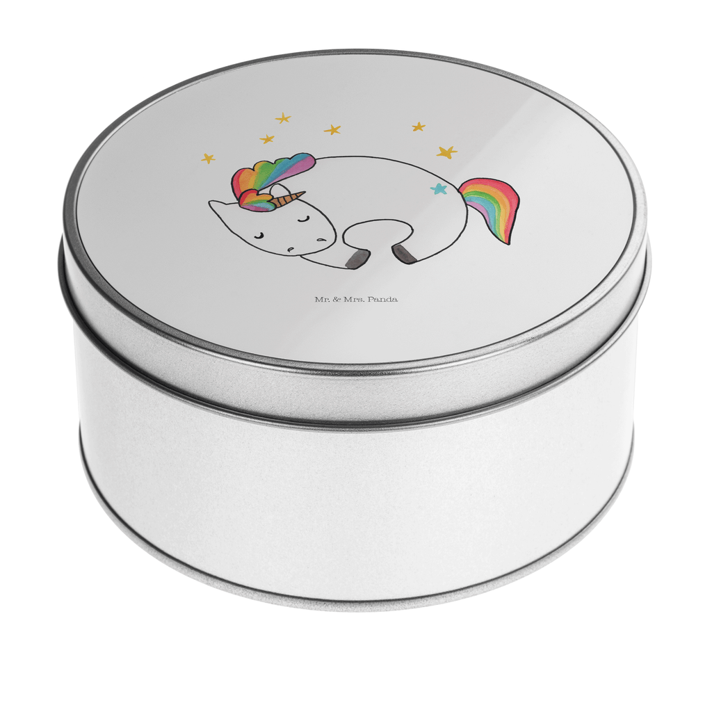 Blechdose rund Einhorn Nacht Metalldose, Keksdose, Dose, Vorratsdose, Geschenkbox, Einhorn, Einhörner, Einhorn Deko, Pegasus, Unicorn, Träume, Traum, unicorn, Realität, Menschen, Geschenk, Ruhe, Freundin