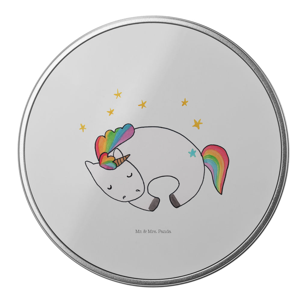 Blechdose rund Einhorn Nacht Metalldose, Keksdose, Dose, Vorratsdose, Geschenkbox, Einhorn, Einhörner, Einhorn Deko, Pegasus, Unicorn, Träume, Traum, unicorn, Realität, Menschen, Geschenk, Ruhe, Freundin