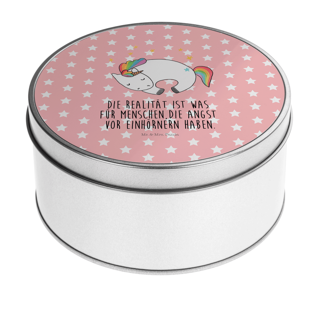 Blechdose rund Einhorn Nacht Metalldose, Keksdose, Dose, Vorratsdose, Geschenkbox, Einhorn, Einhörner, Einhorn Deko, Pegasus, Unicorn, Träume, Traum, unicorn, Realität, Menschen, Geschenk, Ruhe, Freundin