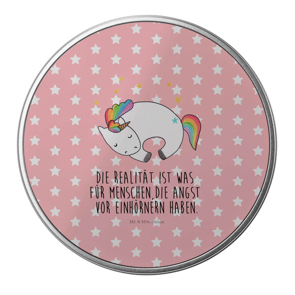 Blechdose rund Einhorn Nacht Metalldose, Keksdose, Dose, Vorratsdose, Geschenkbox, Einhorn, Einhörner, Einhorn Deko, Pegasus, Unicorn, Träume, Traum, unicorn, Realität, Menschen, Geschenk, Ruhe, Freundin