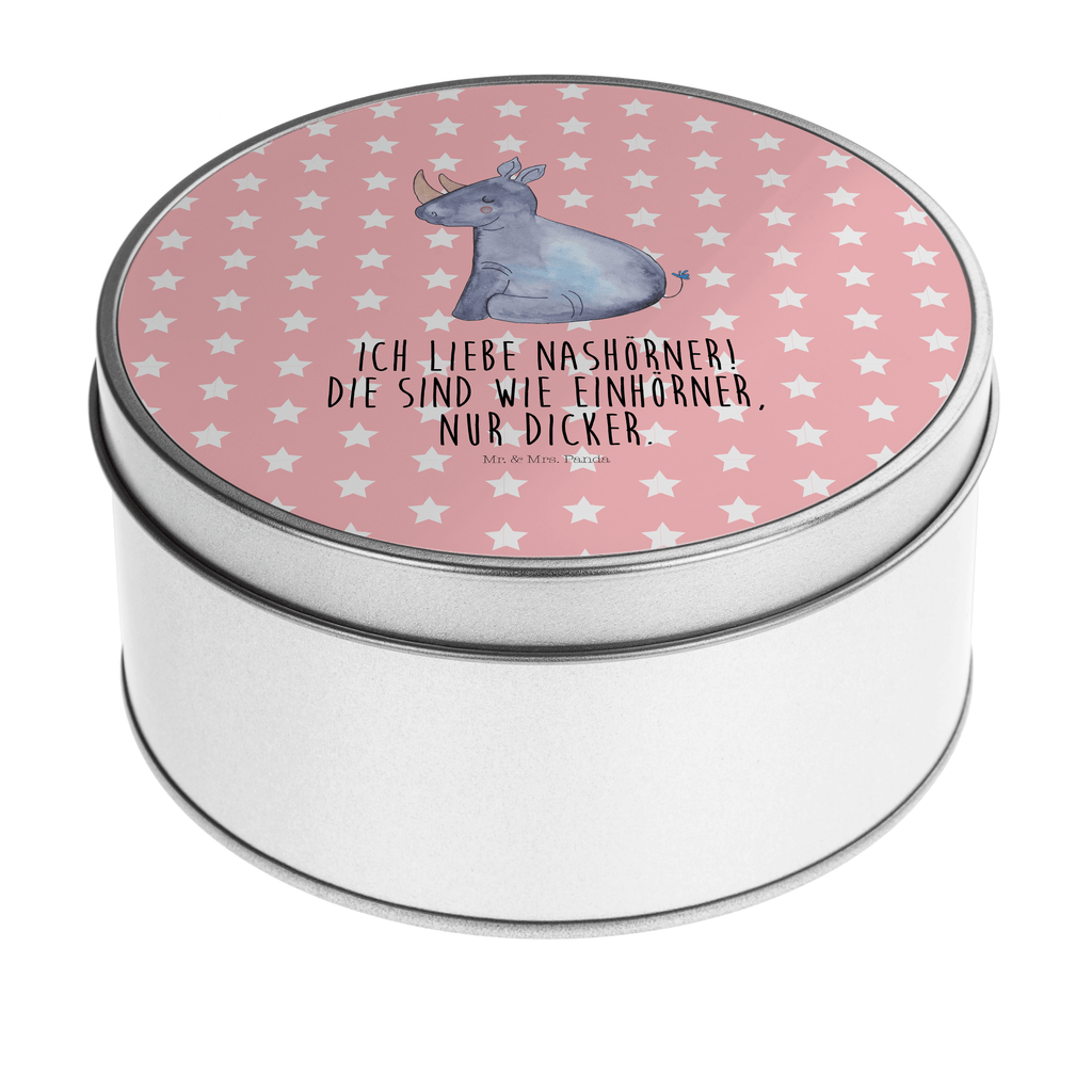 Blechdose rund Einhorn Nashorn Metalldose, Keksdose, Dose, Vorratsdose, Geschenkbox, Einhorn, Einhörner, Einhorn Deko, Pegasus, Unicorn, Regenbogen, witzig, lustig, Zoo, Glitzer, Einhornpower, Erwachsenwerden, Nashorn, Nashörner