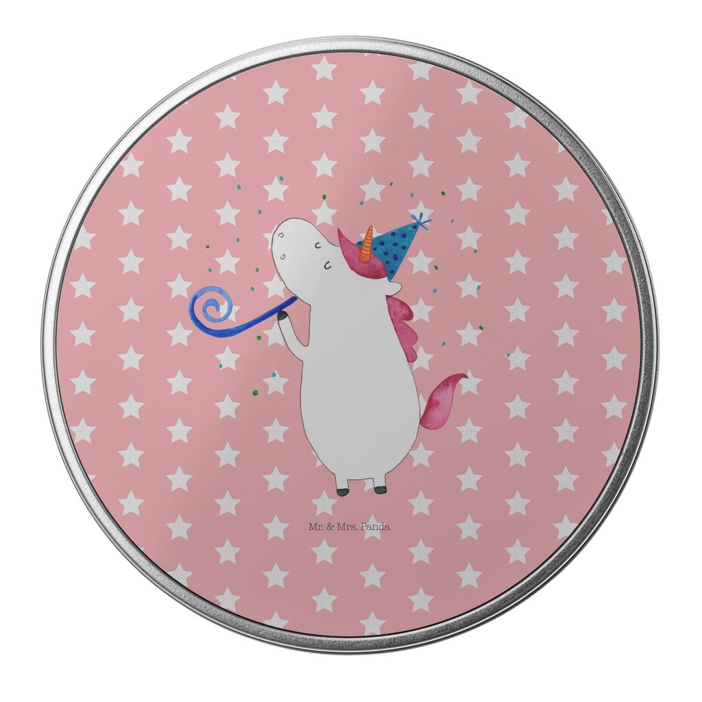 Blechdose rund Einhorn Party Metalldose, Keksdose, Dose, Vorratsdose, Geschenkbox, Einhorn, Einhörner, Einhorn Deko, Pegasus, Unicorn, Glitzer, Konfetti, Party, Geburtstag, Feier, Fest, Alkohol, Disco, Club