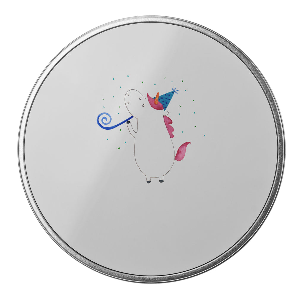 Blechdose rund Einhorn Party Metalldose, Keksdose, Dose, Vorratsdose, Geschenkbox, Einhorn, Einhörner, Einhorn Deko, Pegasus, Unicorn, Glitzer, Konfetti, Party, Geburtstag, Feier, Fest, Alkohol, Disco, Club