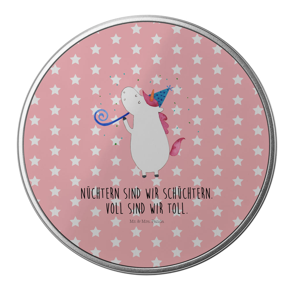 Blechdose rund Einhorn Party Metalldose, Keksdose, Dose, Vorratsdose, Geschenkbox, Einhorn, Einhörner, Einhorn Deko, Pegasus, Unicorn, Glitzer, Konfetti, Party, Geburtstag, Feier, Fest, Alkohol, Disco, Club