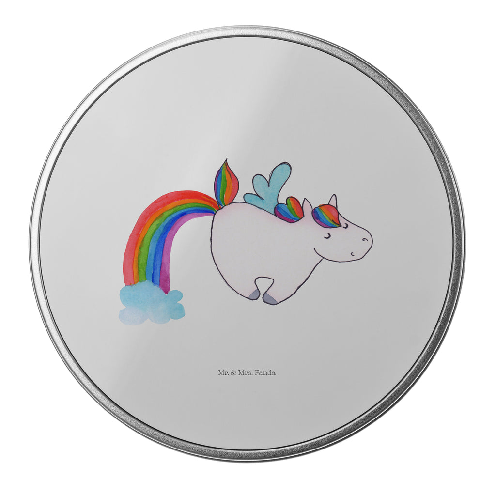 Blechdose rund Einhorn Pegasus Metalldose, Keksdose, Dose, Vorratsdose, Geschenkbox, Einhorn, Einhörner, Einhorn Deko, Pegasus, Unicorn, Regenbogen, Spielen, Realität, Glitzer, Erwachsenwerden