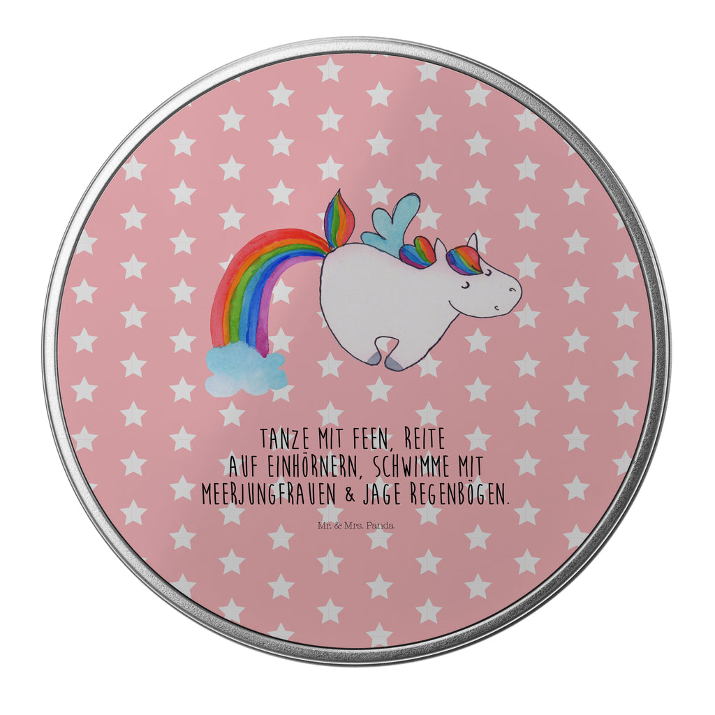 Blechdose rund Einhorn Pegasus Metalldose, Keksdose, Dose, Vorratsdose, Geschenkbox, Einhorn, Einhörner, Einhorn Deko, Pegasus, Unicorn, Regenbogen, Spielen, Realität, Glitzer, Erwachsenwerden