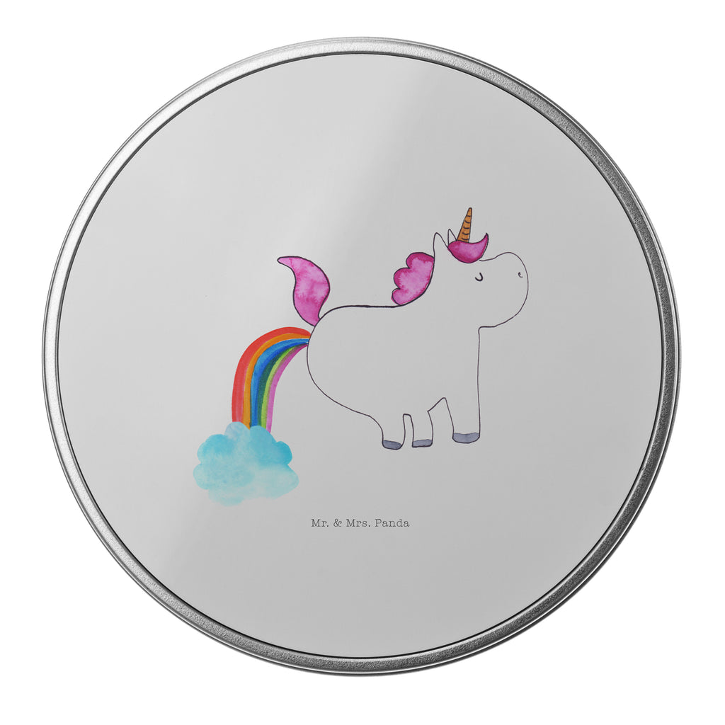 Blechdose rund Einhorn Pupsend Metalldose, Keksdose, Dose, Vorratsdose, Geschenkbox, Einhorn, Einhörner, Einhorn Deko, Pegasus, Unicorn, Pups, Regenbogen, Glitzer, Einhornpower, Erwachsenwerden, Spaß, lustig, Freundin