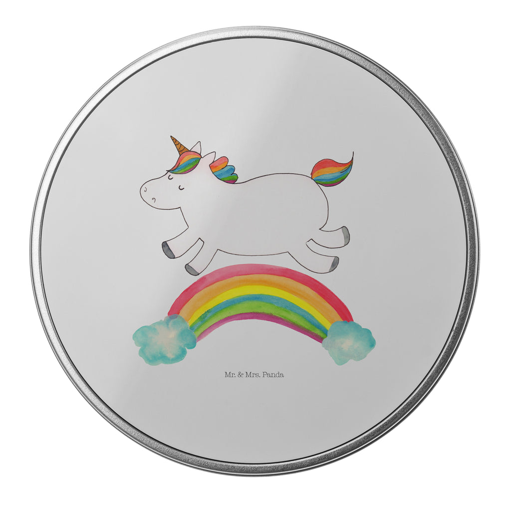 Blechdose rund Einhorn Regenbogen Metalldose, Keksdose, Dose, Vorratsdose, Geschenkbox, Einhorn, Einhörner, Einhorn Deko, Pegasus, Unicorn, Regenbogen, Glitzer, Einhornpower, Erwachsenwerden, Einhornautobahn
