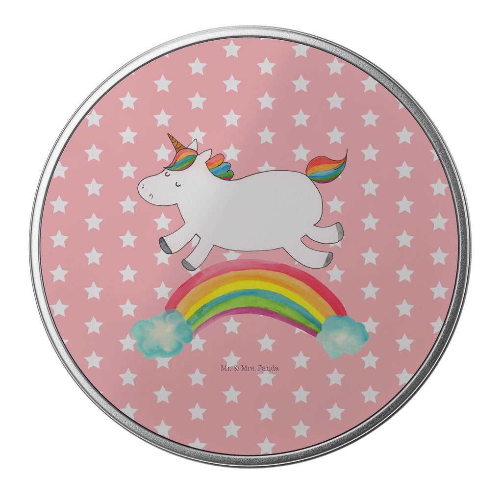 Blechdose rund Einhorn Regenbogen Metalldose, Keksdose, Dose, Vorratsdose, Geschenkbox, Einhorn, Einhörner, Einhorn Deko, Pegasus, Unicorn, Regenbogen, Glitzer, Einhornpower, Erwachsenwerden, Einhornautobahn