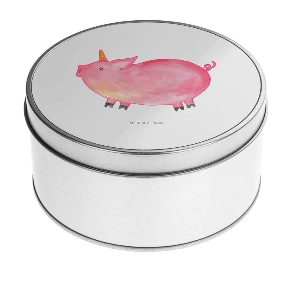 Blechdose rund Einhorn Schweinhorn Metalldose, Keksdose, Dose, Vorratsdose, Geschenkbox, Einhorn, Einhörner, Einhorn Deko, Pegasus, Unicorn, Party, Spaß, Schwein, Schweinhorn, Bauer, witzig. lustig, Spruch, geschenk, Pig, Piggy, funny, english, englisch