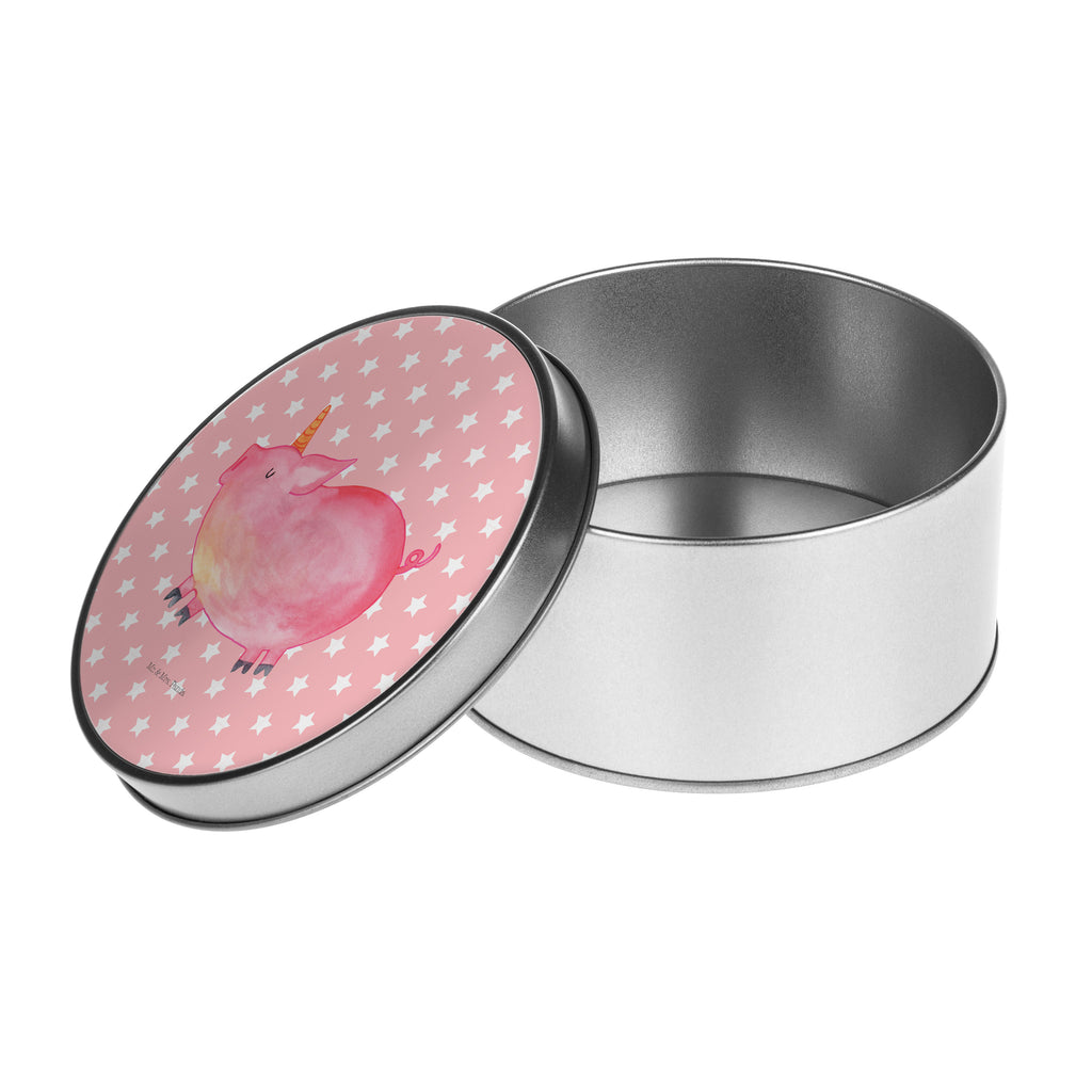 Blechdose rund Einhorn Schweinhorn Metalldose, Keksdose, Dose, Vorratsdose, Geschenkbox, Einhorn, Einhörner, Einhorn Deko, Pegasus, Unicorn, Party, Spaß, Schwein, Schweinhorn, Bauer, witzig. lustig, Spruch, geschenk, Pig, Piggy, funny, english, englisch