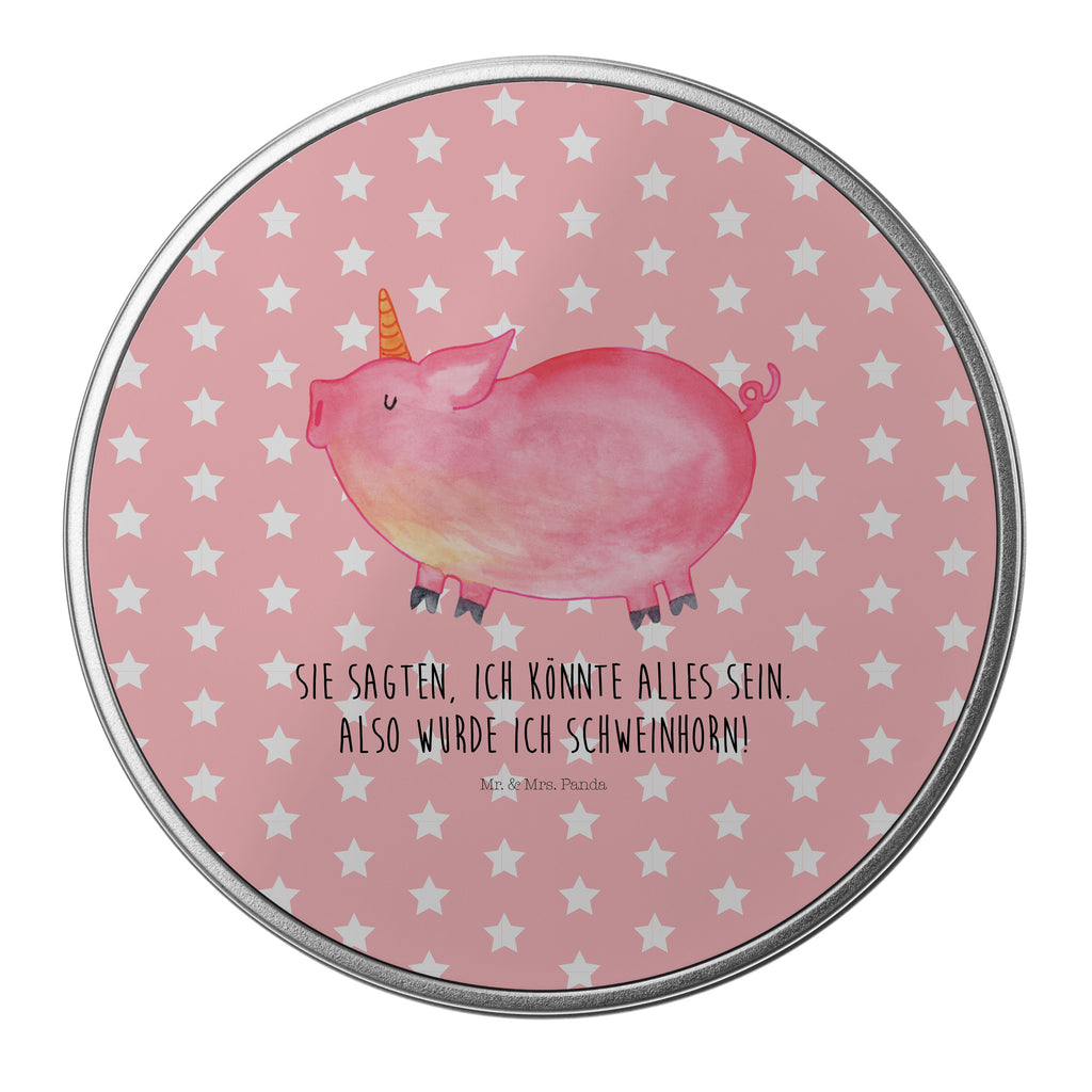 Blechdose rund Einhorn Schweinhorn Metalldose, Keksdose, Dose, Vorratsdose, Geschenkbox, Einhorn, Einhörner, Einhorn Deko, Pegasus, Unicorn, Party, Spaß, Schwein, Schweinhorn, Bauer, witzig. lustig, Spruch, geschenk, Pig, Piggy, funny, english, englisch