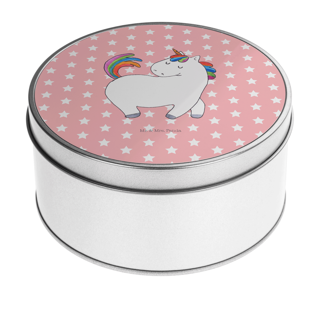 Blechdose rund Einhorn stolzierend Metalldose, Keksdose, Dose, Vorratsdose, Geschenkbox, Einhorn, Einhörner, Einhorn Deko, Pegasus, Unicorn, stolz, anders, bunt, Pferd, Reiter, Reiten, Freundin, Geschenk