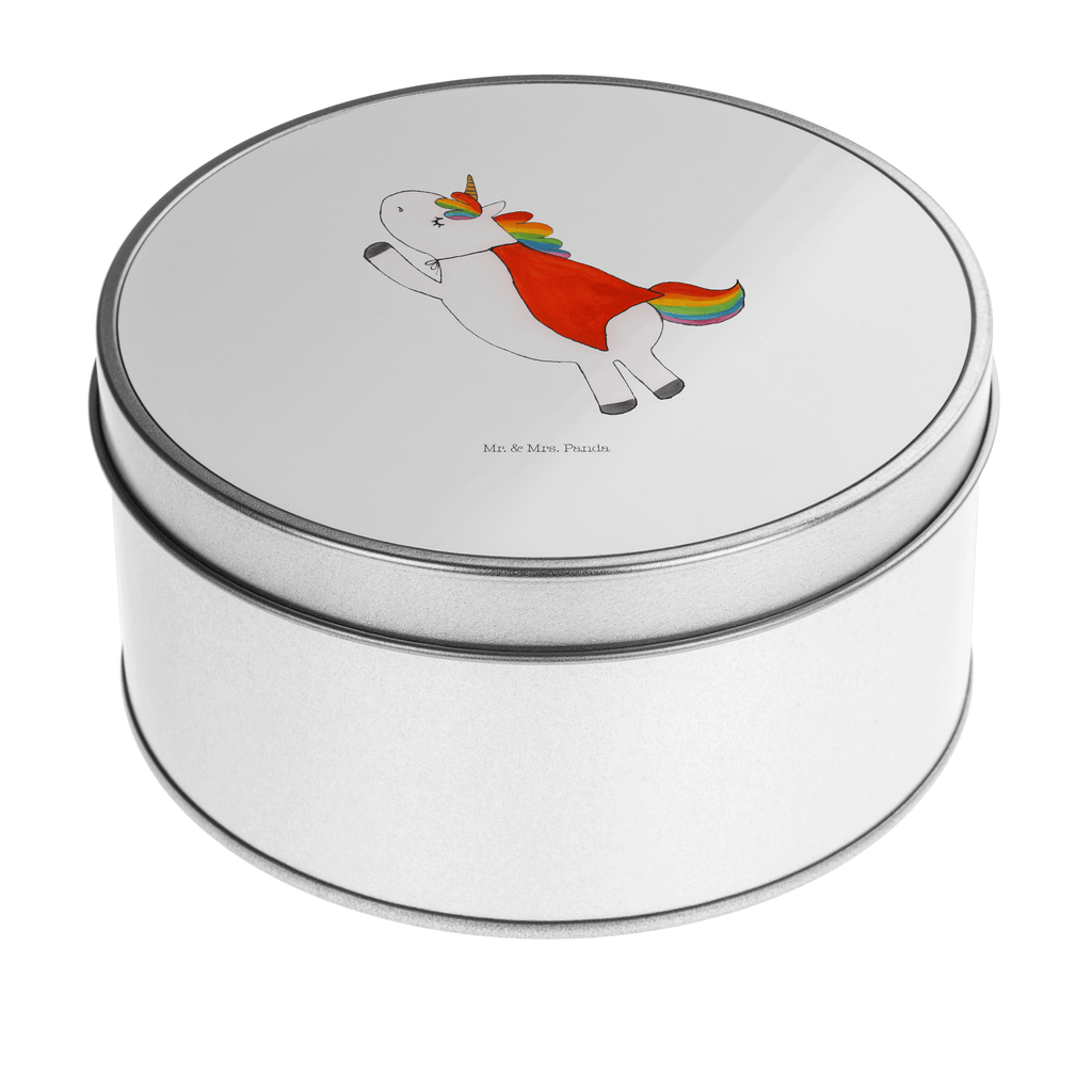 Blechdose rund Einhorn Super Metalldose, Keksdose, Dose, Vorratsdose, Geschenkbox, Einhorn, Einhörner, Einhorn Deko, Pegasus, Unicorn, Traummann, Superheld, Held, Freundin, Geschenk, Girl, Mädchen