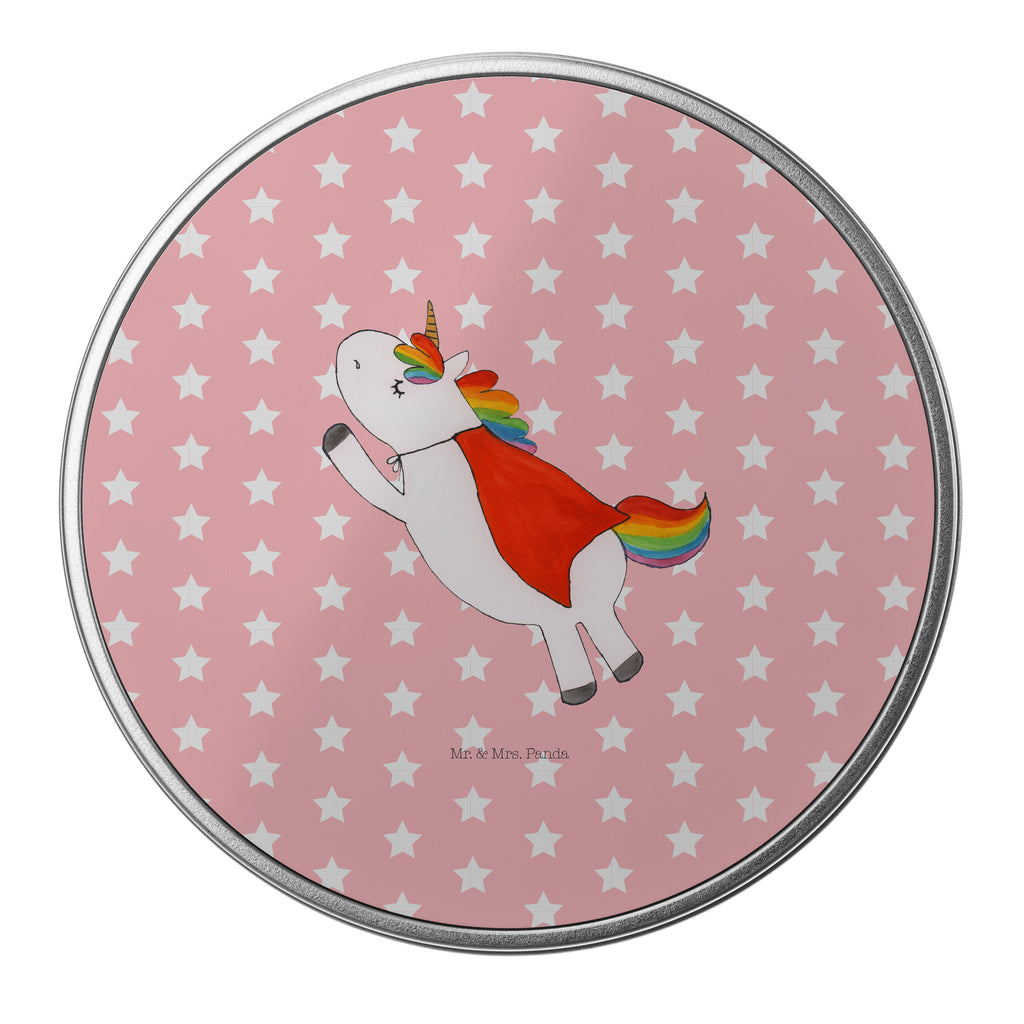 Blechdose rund Einhorn Super Metalldose, Keksdose, Dose, Vorratsdose, Geschenkbox, Einhorn, Einhörner, Einhorn Deko, Pegasus, Unicorn, Traummann, Superheld, Held, Freundin, Geschenk, Girl, Mädchen