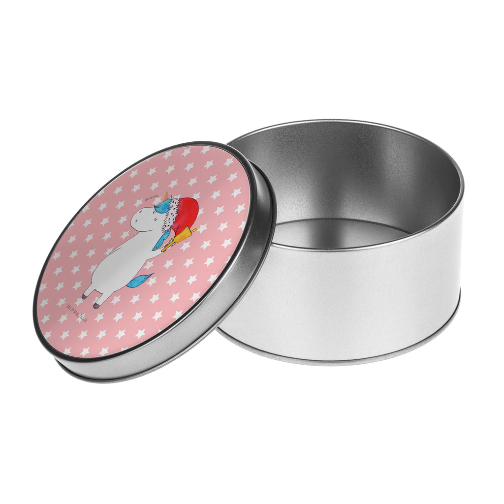 Blechdose rund Einhorn Weihnachtsmann Metalldose, Keksdose, Dose, Vorratsdose, Geschenkbox, Einhorn, Einhörner, Einhorn Deko, Pegasus, Unicorn, Gin, Schokolade, Schoki, Weihnachten, Weihnachtsmann, Nikolaus, Wunschzettel, Wunschliste, Feenstaub