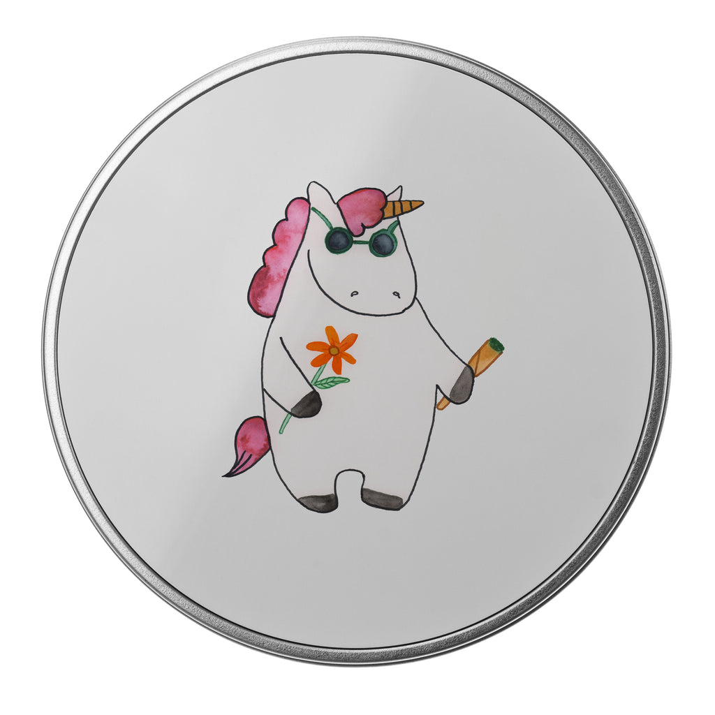 Blechdose rund Einhorn Woodstock Metalldose, Keksdose, Dose, Vorratsdose, Geschenkbox, Einhorn, Einhörner, Einhorn Deko, Pegasus, Unicorn, Kiffen, Joint, Zigarette, Alkohol, Party, Spaß. lustig, witzig, Woodstock